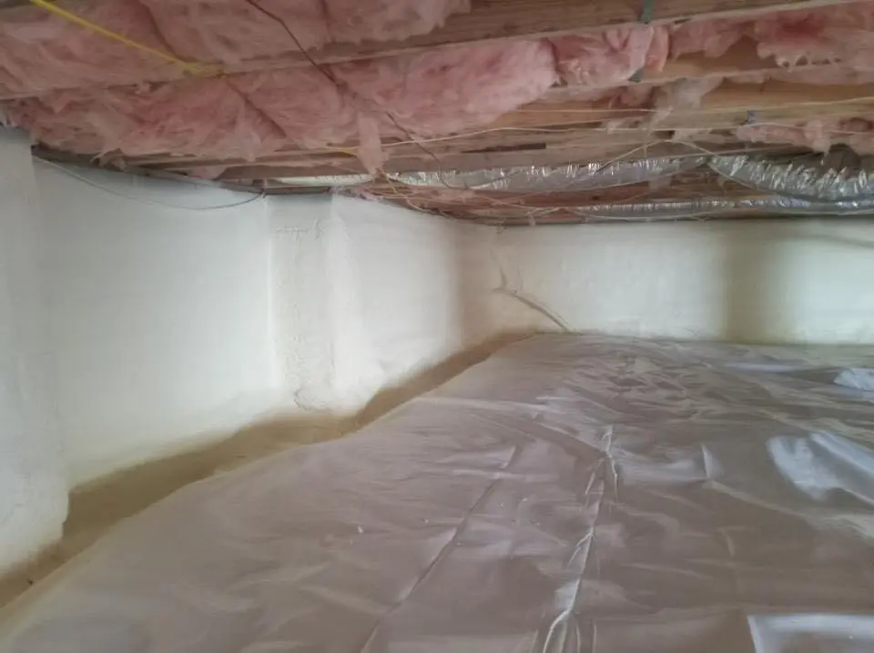 Crawl space encapsulation with closed-cell spray foam for Spray Foam Roofing in Charles Town